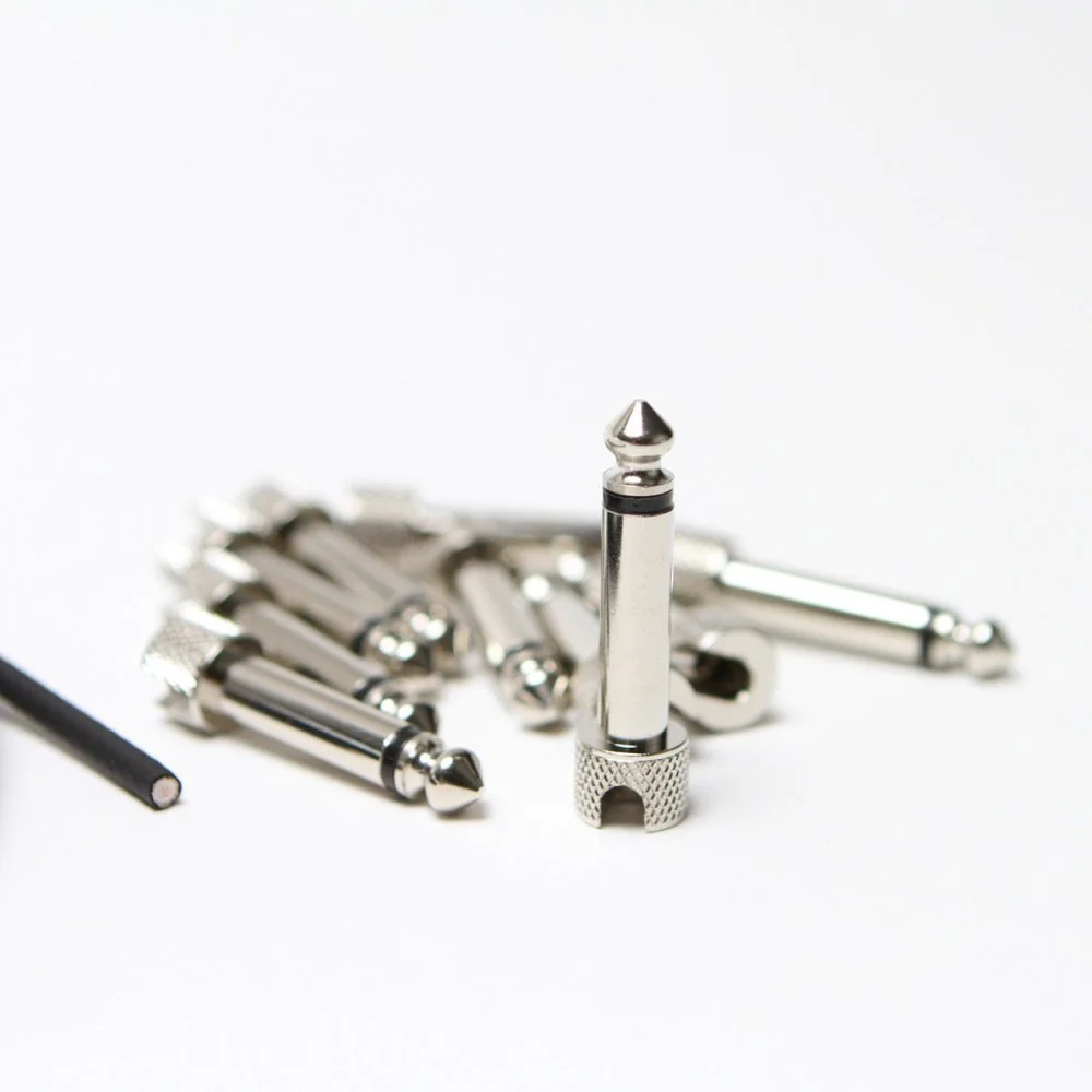 3 Monkeys Solderless Kit Patch Cable 1/4" TS Plugs & Cables 6 or 10 Packs - Image 3