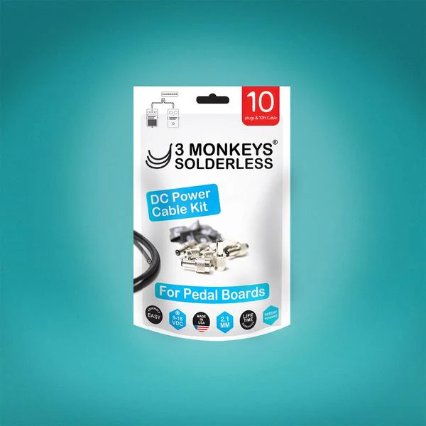 3 Monkeys Solderless Kit DC Cable 2.1mm DC Plugs & Cables 6 or 10 Packs - Image 15