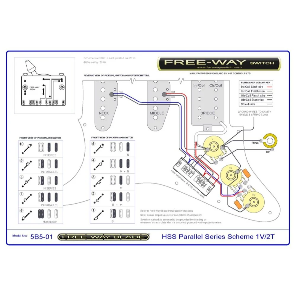 920D Custom Free-Way S5B5-01 Strat Style 10-Way Wiring Harness CTS, Free-Way & Pure Tone Parts - Image 10