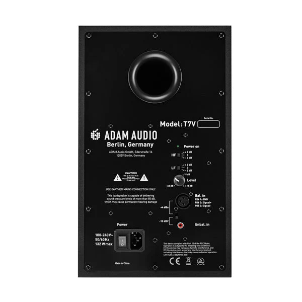 ADAM T7V T SERIES 2-Way 7" & U-ART Tweeter Studio Nearfield Monitor - Image 3