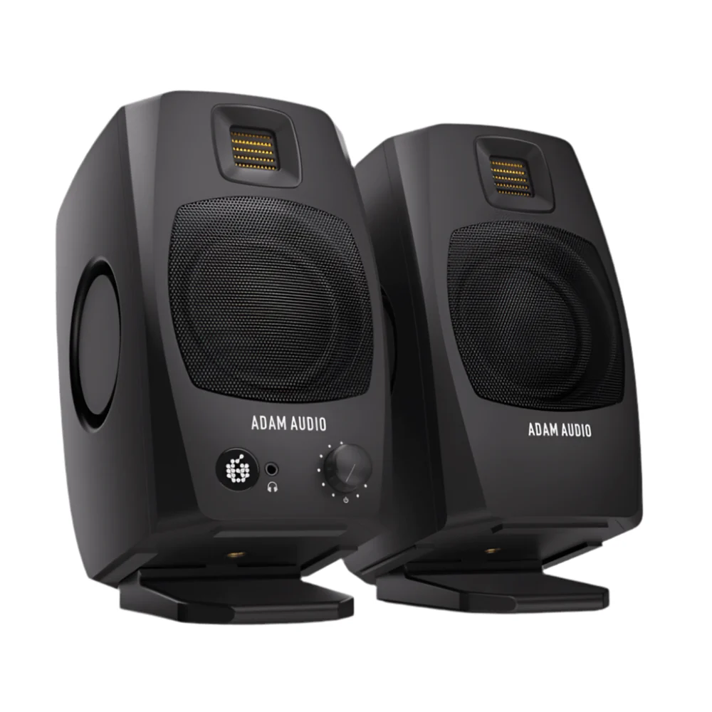 ADAM D3V PAIR Active Desktop Monitor Speakers 2-Way w/ D-ART Tweeter, DSP & USB-C Black - Image 2