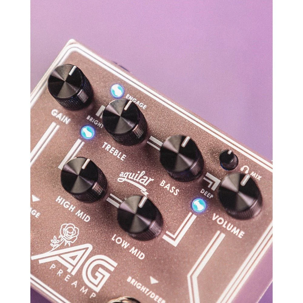 Aguilar AG PREAMP Rose Gold Limited Edition Preamp DI Box w/ 4-Band EQ - Image 10