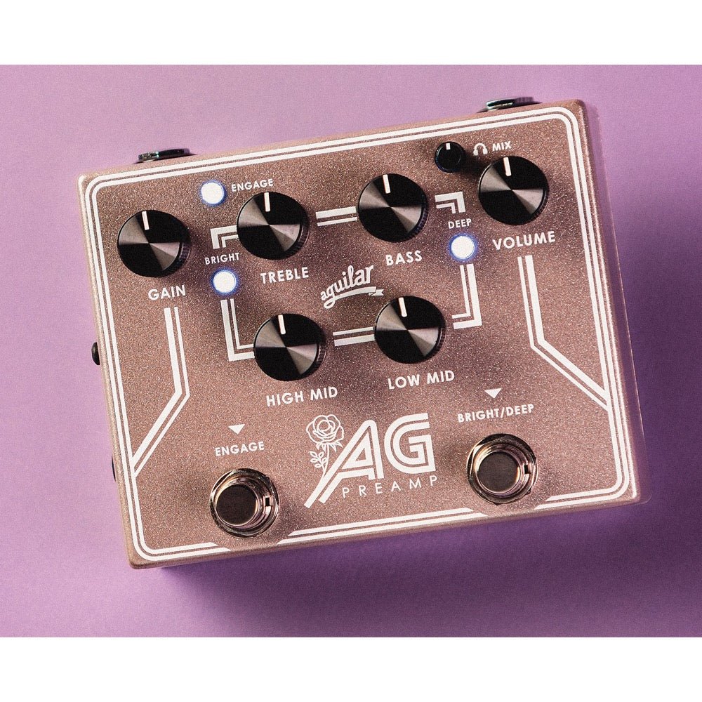 Aguilar AG PREAMP Rose Gold Limited Edition Preamp DI Box w/ 4-Band EQ - Image 5