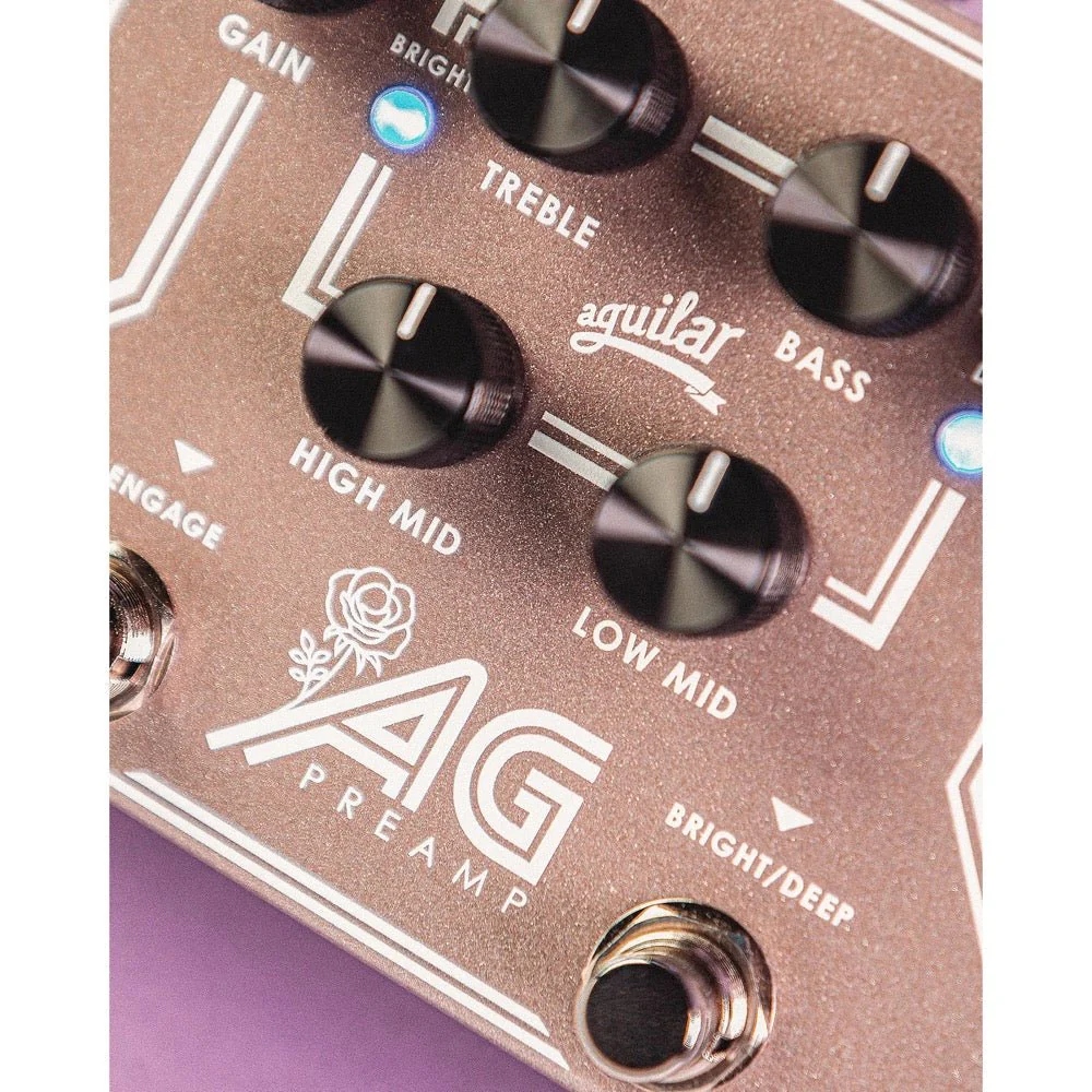 Aguilar AG PREAMP Rose Gold Limited Edition Preamp DI Box w/ 4-Band EQ - Image 8