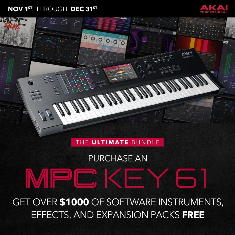 AKAI MPC KEY 61 Standalone Production Keyboard Synthesizer w/ Semi-Weighted Keys - Image 4