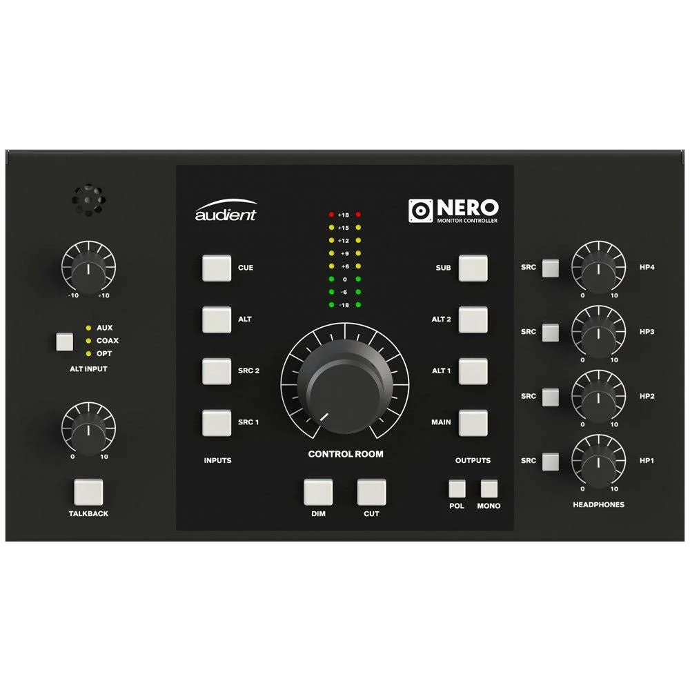 Audient NERO Desktop Monitor Controller w/ Precision Matched Attenuation Technology