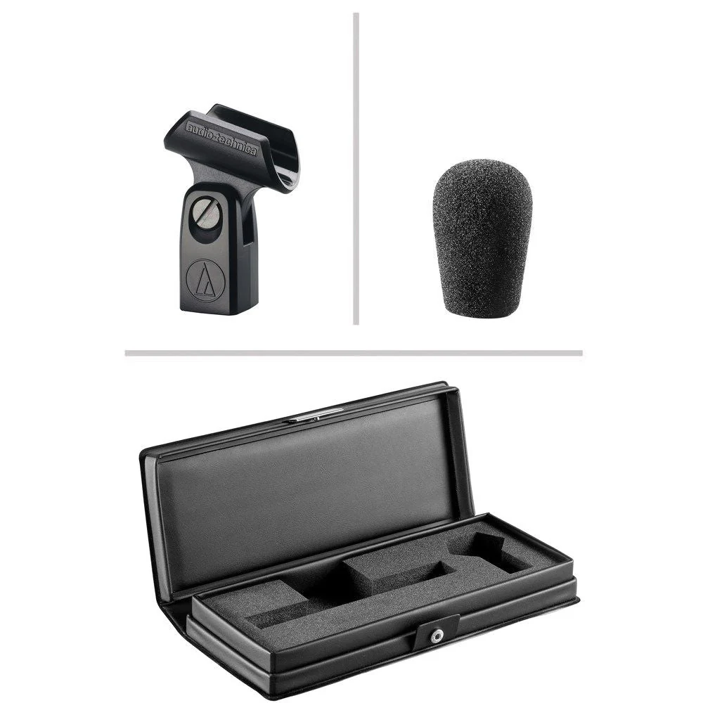 Audio Technica AT4021 Small Diaphragm Cardioid Electret Condenser w/ Clamp, Windscreen - Image 2