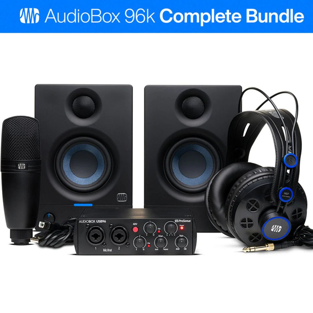 PreSonus Audiobox USB96 Complete Bundle