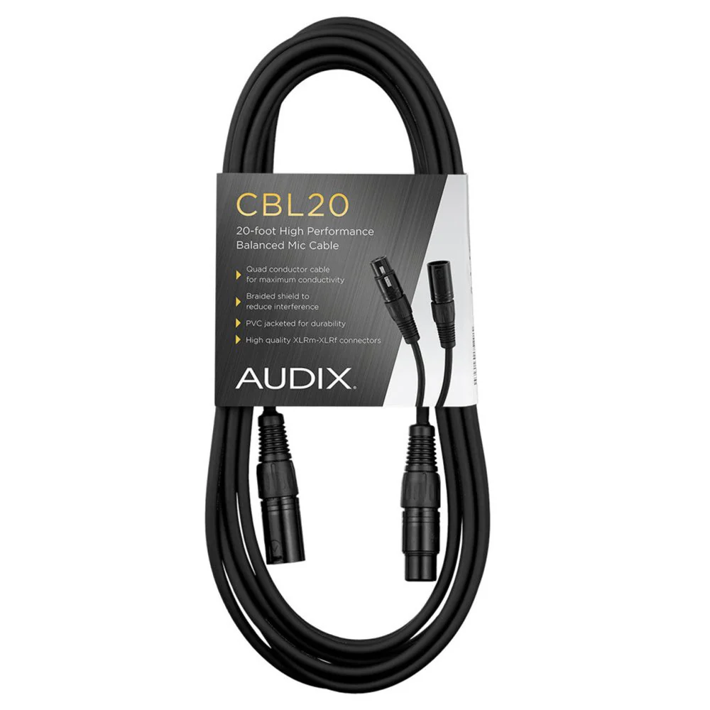 Audix ADX-CBL20 20ft/6m XLR-XLR Mic Cable - Image 2