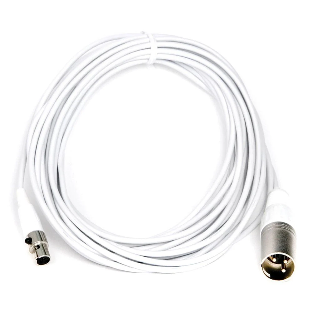 Audix ADX-CBLM25W 25ft/7.6m MINI-XLRF To XLRM Cable White For Microboom - Image 2