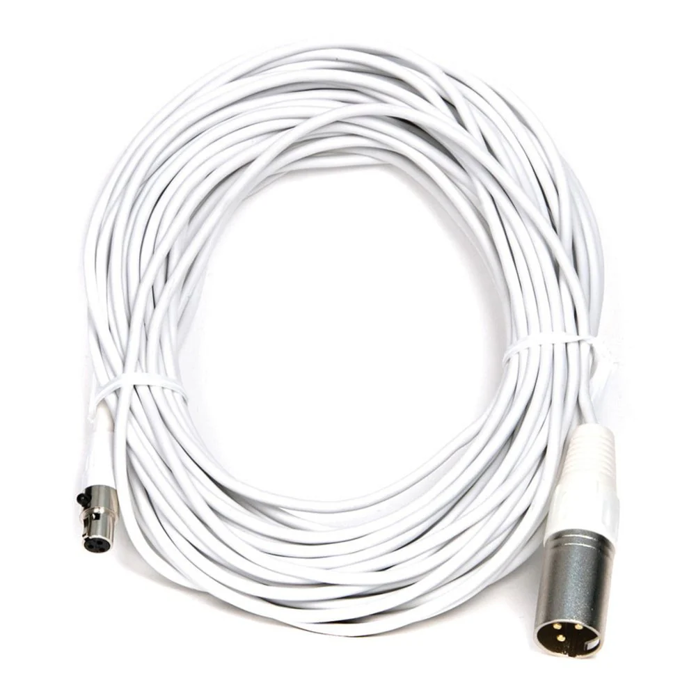 Audix ADX-CBLM50W 50ft/15m MINI-XLRF To XLRM Cable White - Image 2