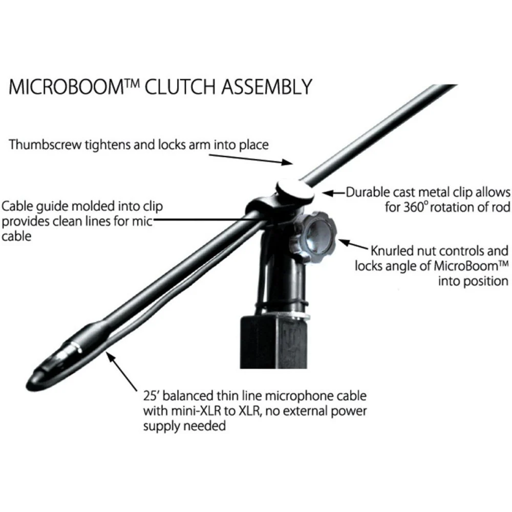 Audix ADX-MB2450-C Microboom System 24" W/ M1250B Mic - Image 4