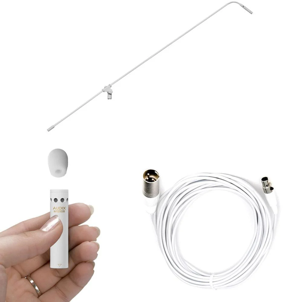 Audix ADX-MB5050W-C Microboom System White 50" W/ M1250B Mic - Image 3
