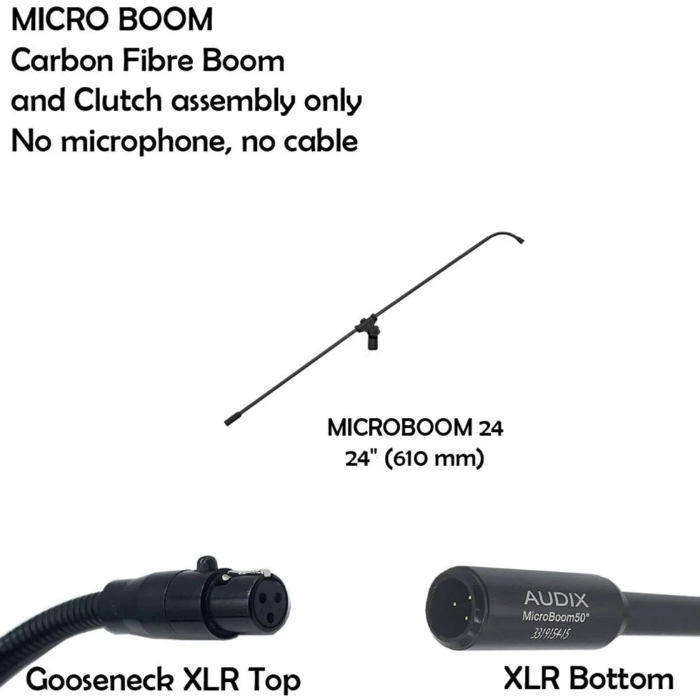 Audix ADX-MICROBOOM-24 609mm Carbon Fibre Boom & Clutch