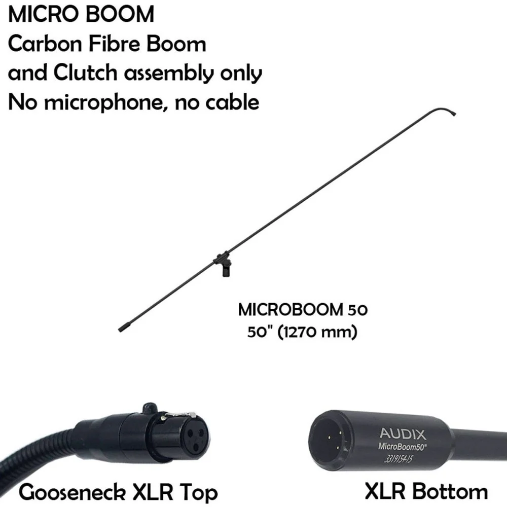 Audix ADX-MICROBOOM-50 1270mm Carbon Fibre Boom & Clutch
