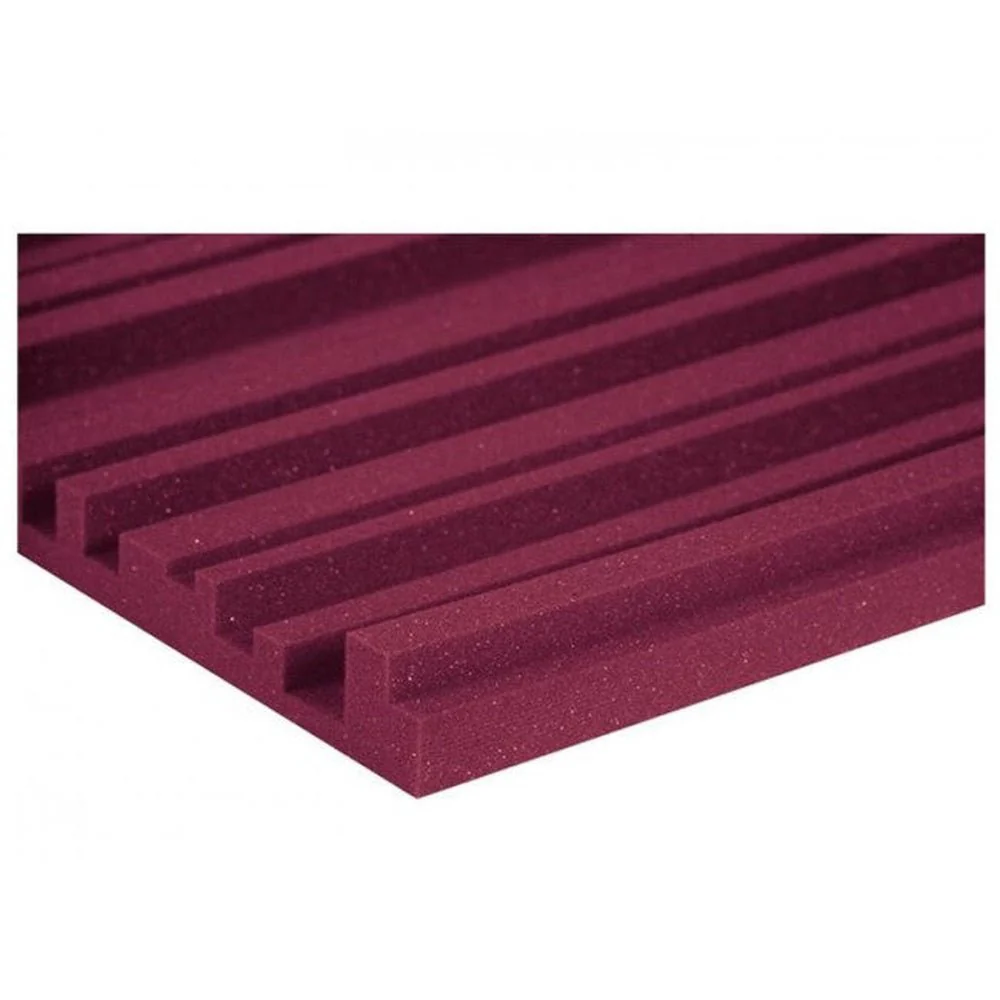 Auralex 2 Inch Studiofoam Metro 2x4 Foot Panels - Burgundy x 12 - Image 2