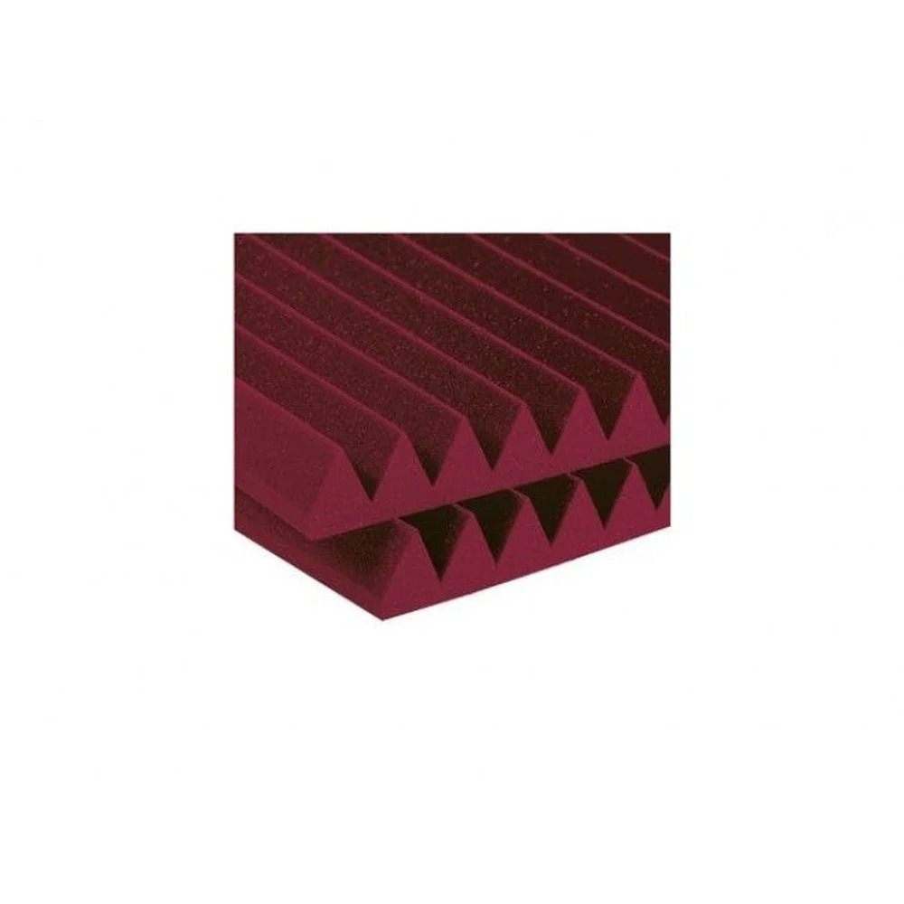 Auralex 2 Inch Studiofoam Wedge 2x4 Foot Panels - Burgundy x 12
