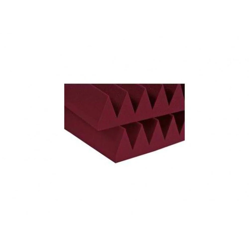 Auralex 4 Inch Studiofoam Wedge 2x2 Foot Panels - Burgundy x 6