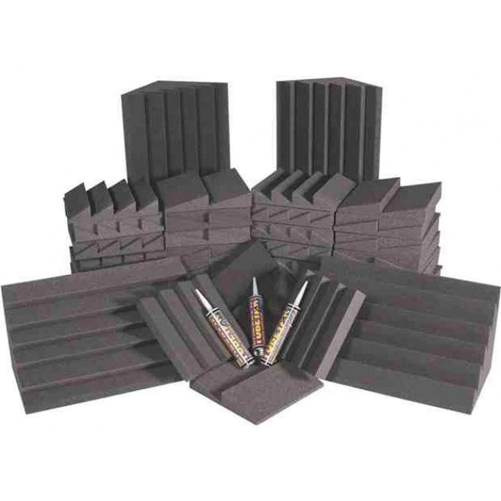 Auralex AlphaDSTKit: 64 x Panels 4 x Bass Traps - Charcoal / Charcoal