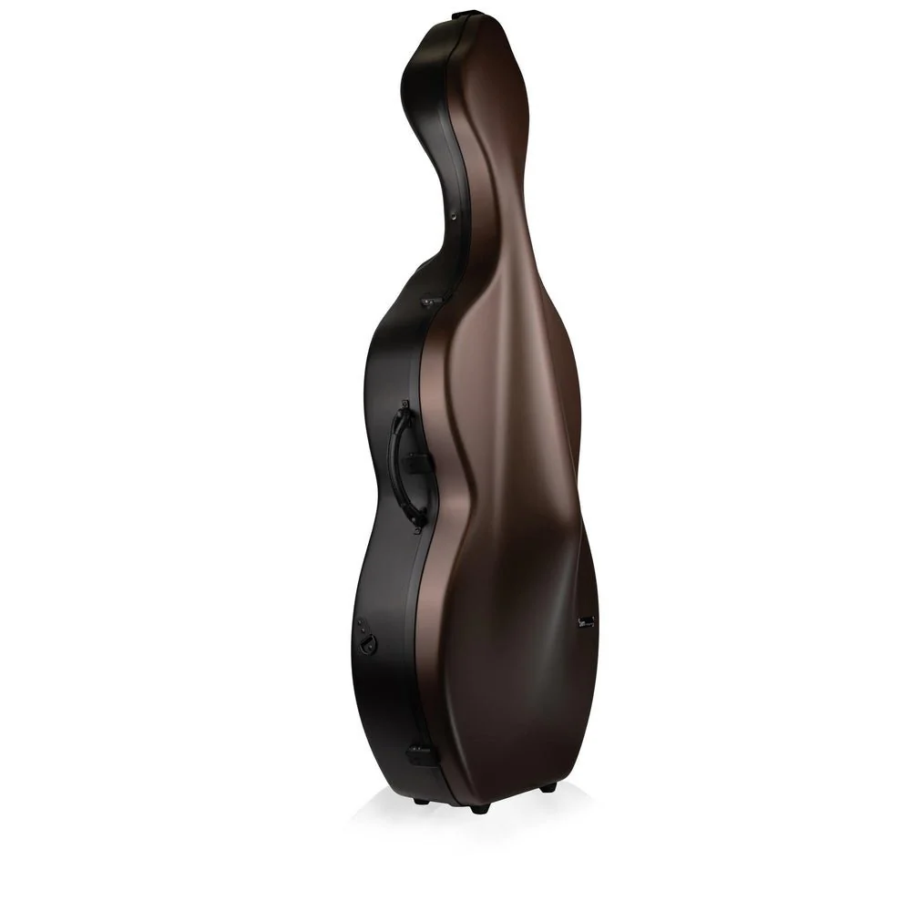 BAM BONBON Hightech Cello Case with Wheels - Brown/Black