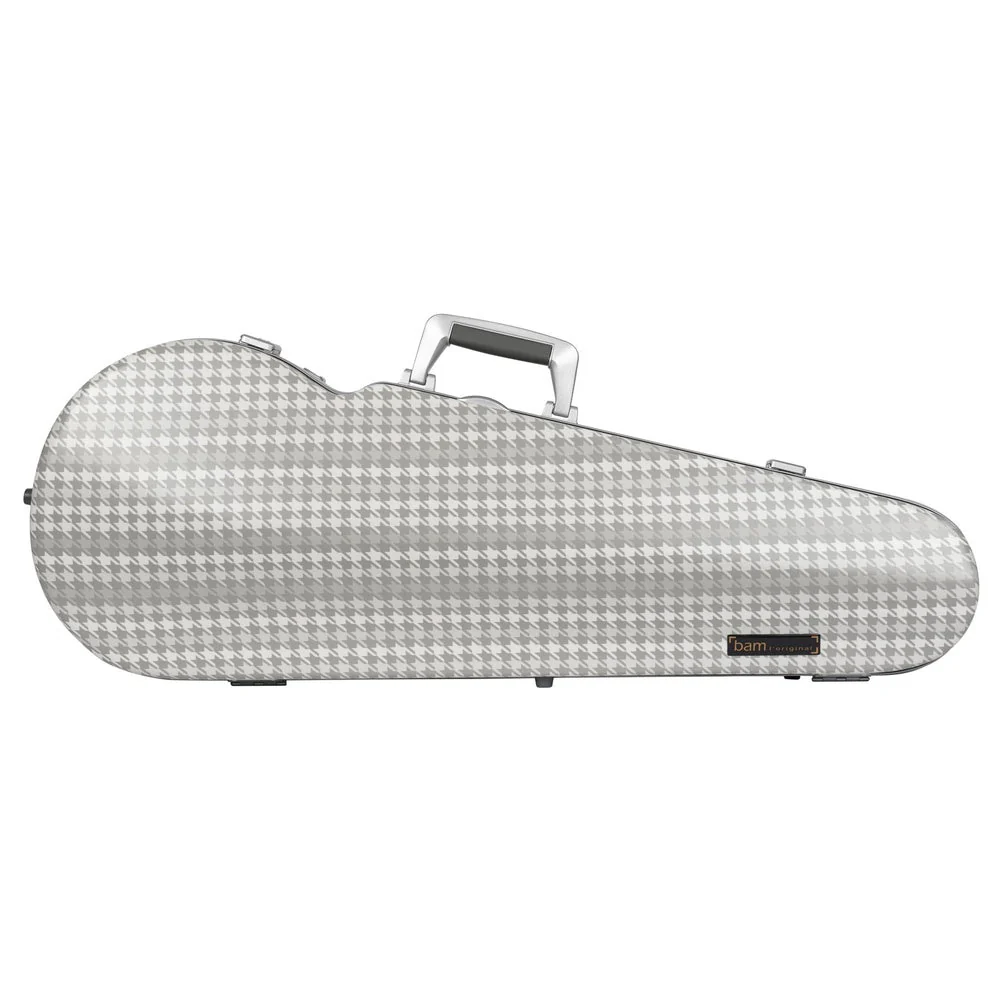 BAM CABOURG Hightech Contoured Viola Case - 3 Tones Of Grey / Silver Version