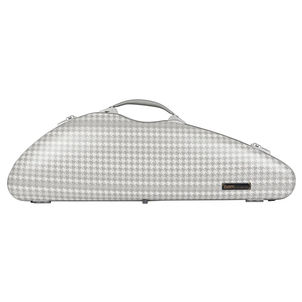BAM CABOURG Hightech Slim Violin Case - 3 Tones Of Grey / Silver Version