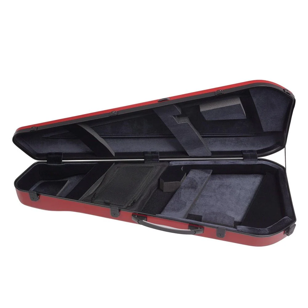 BAM CREW Adjustable Electric Guitar Case - Pomegranate Red - Image 7