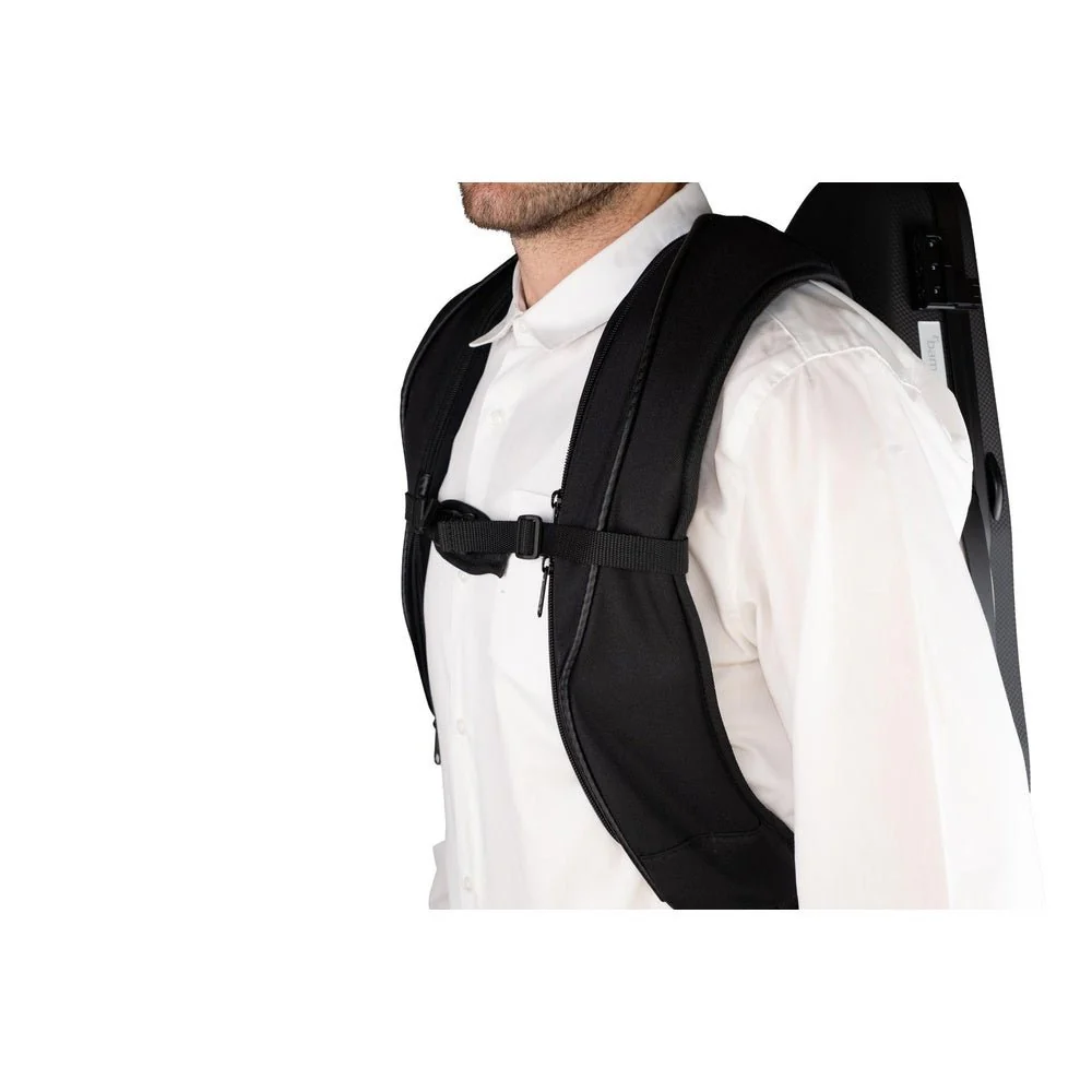 BAM Ergonomic Straps for ICONIC Cabin Violin Case - Black - Image 2