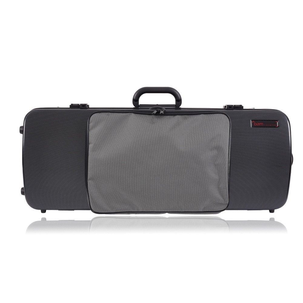 BAM HIGHTECH Oblong Viola Case with Pocket - Black Carbon