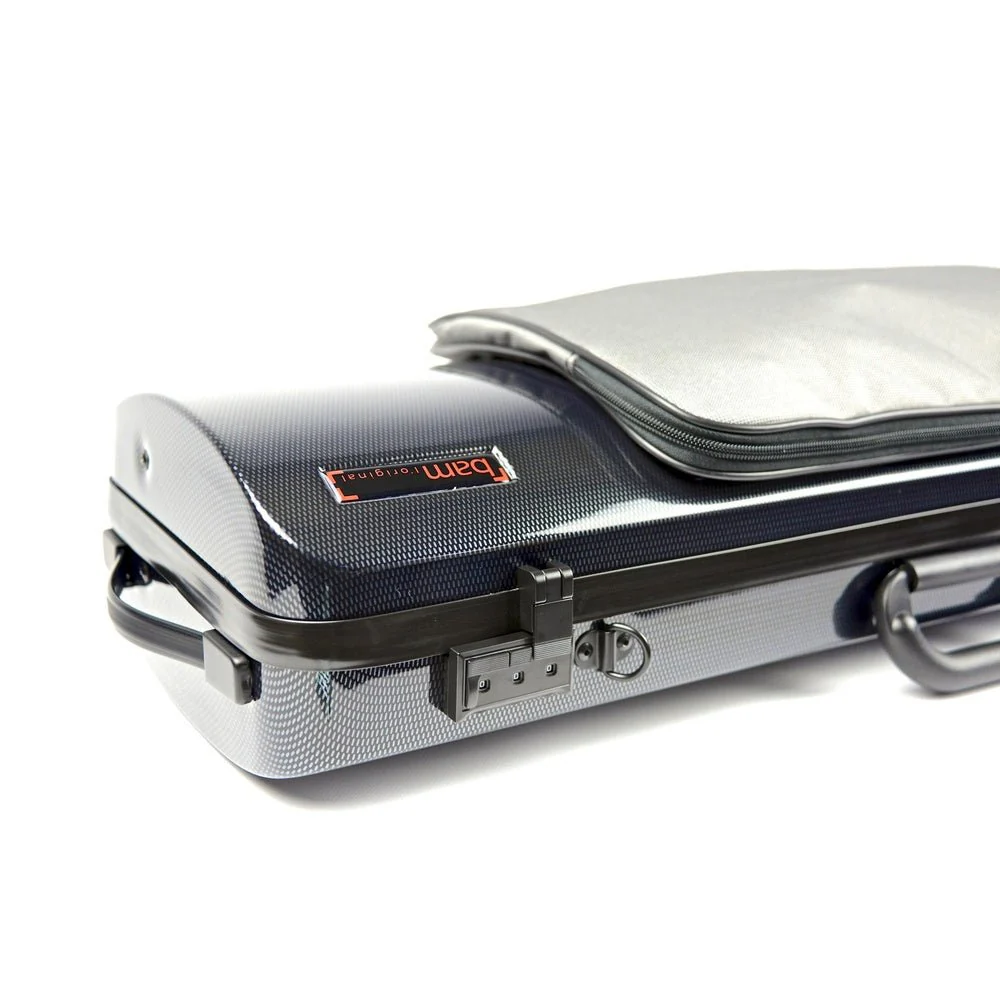 BAM HIGHTECH Oblong Violin Case with Pocket - Black Carbon - Image 2