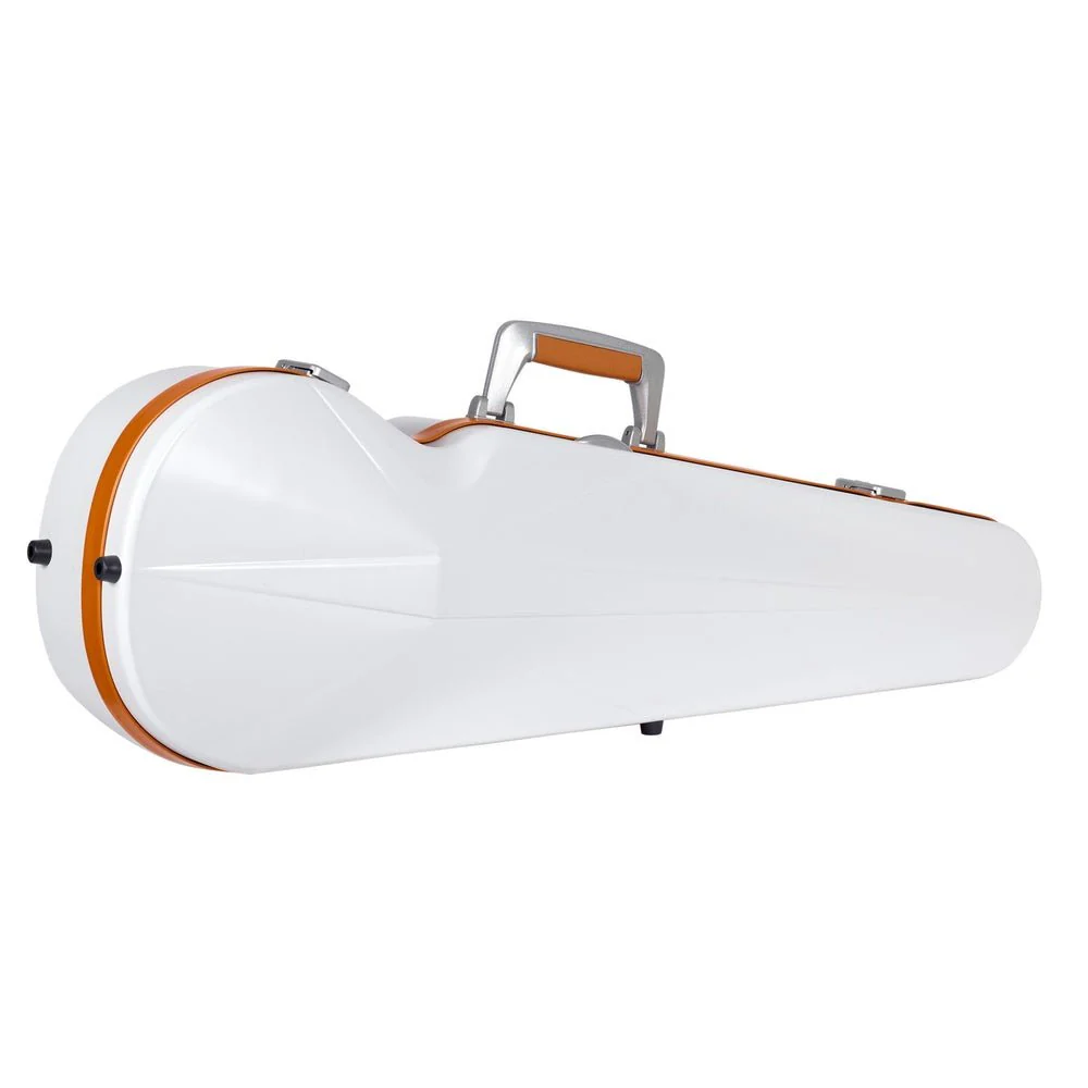 BAM ICE SUPREME Hightech Cont. Violin Case - White / Orange Version - Image 4