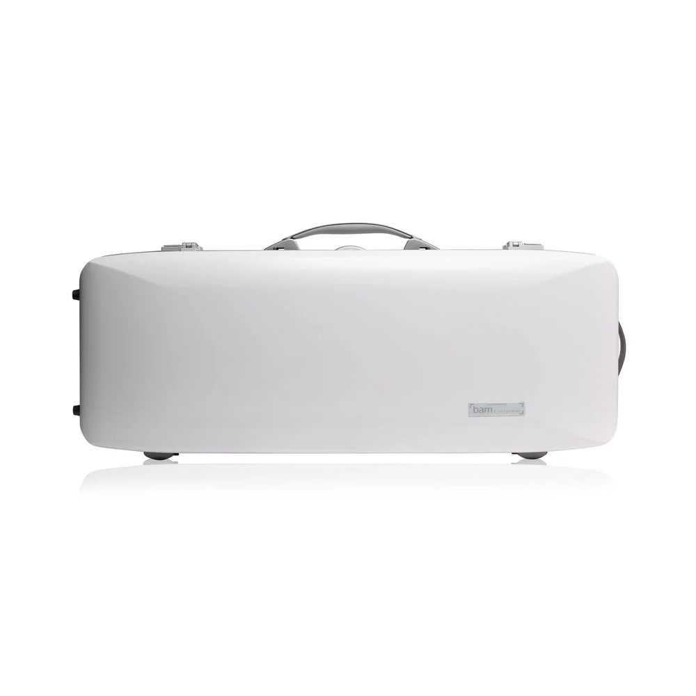 BAM ICE SUPREME Hightech Oblong Viola Case with Back Pocket - White / Silver Version