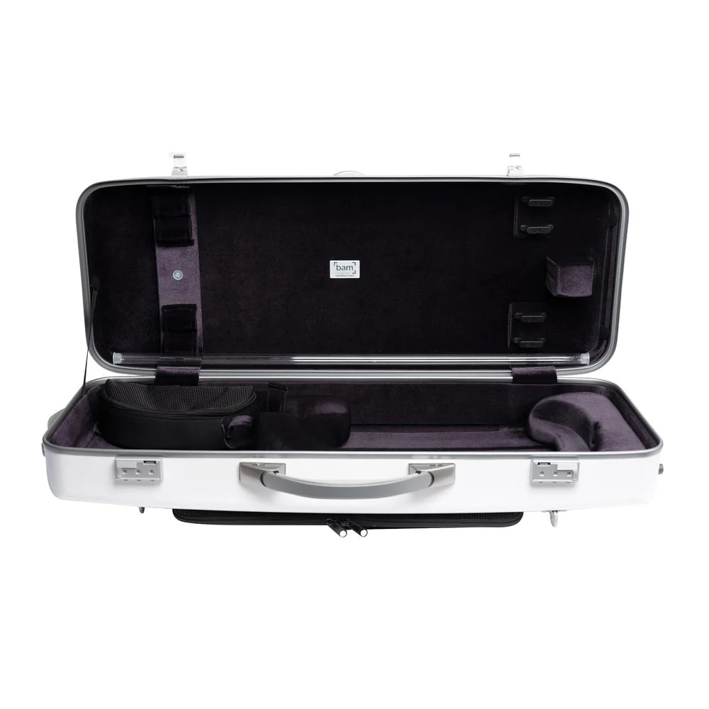 BAM ICE SUPREME Hightech Oblong Viola Case with Back Pocket - White / Silver Version - Image 4