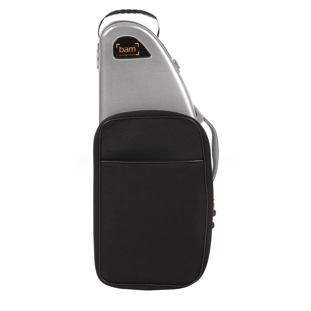 BAM LA DEFENSE Hightech Alto Sax Case with Pocket - Brushed Aluminium
