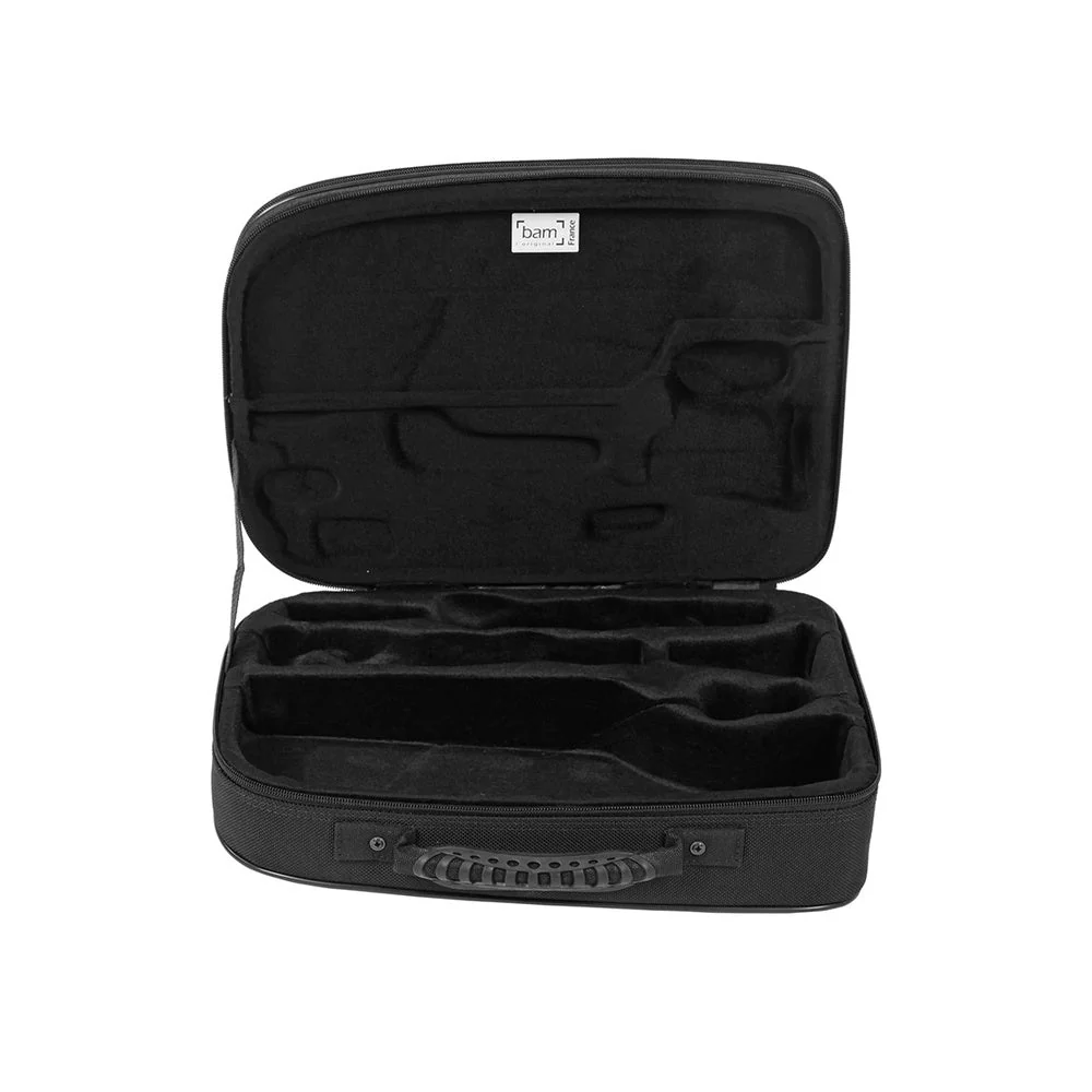 BAM NEW TREKKING Bb Clarinet + Music Stand Case - Silver Carbon