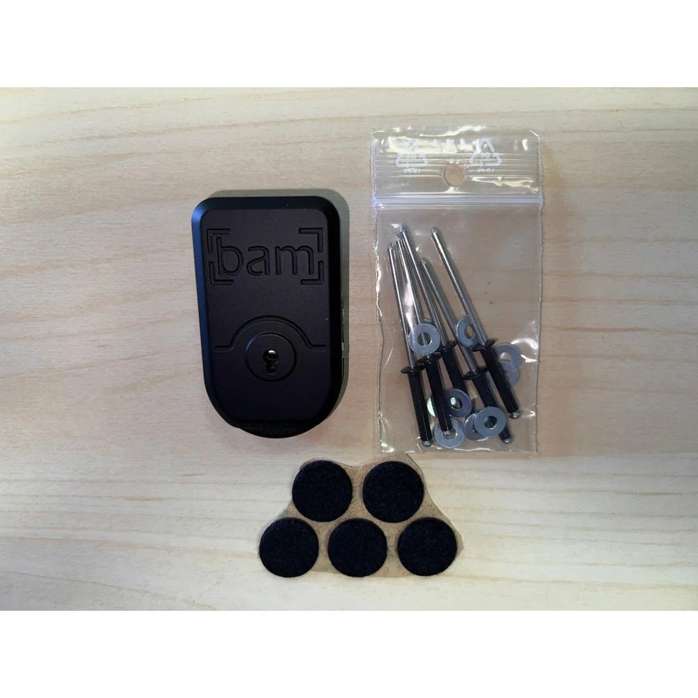 BAM Polycarbonate Latch with Logo - Black