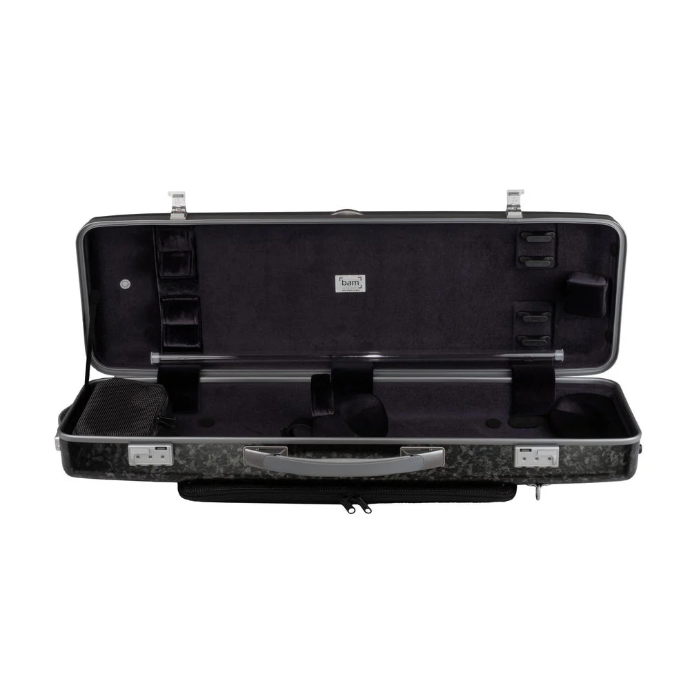 BAM ROCKS Hightech Oblong Violin Case with Back Pocket - Image 3