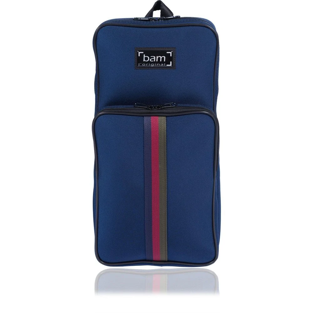 BAM ST. GERMAIN Easy Up Cover for 1 Oboe, Clarinet or Flute Hightech Hardshell Case - Navy Blue