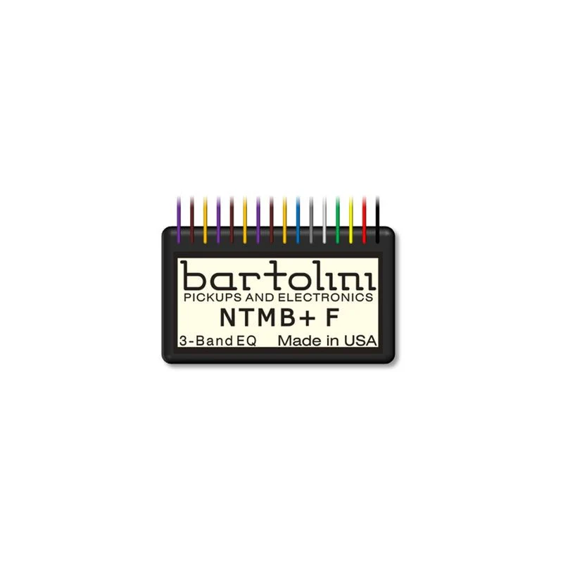 Bartolini NTMB+GF Preamp Module, 3-Band EQ, Fretted with Pre-wired Gain Trimmer