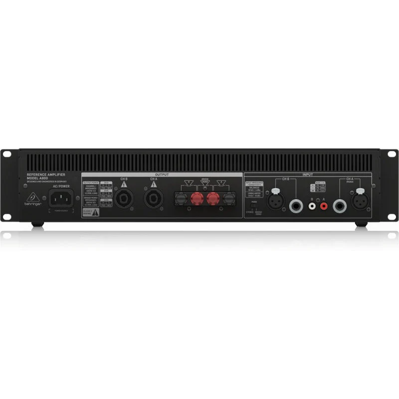 Behringer A800 Pro 800W Reference Amplifier - Image 4