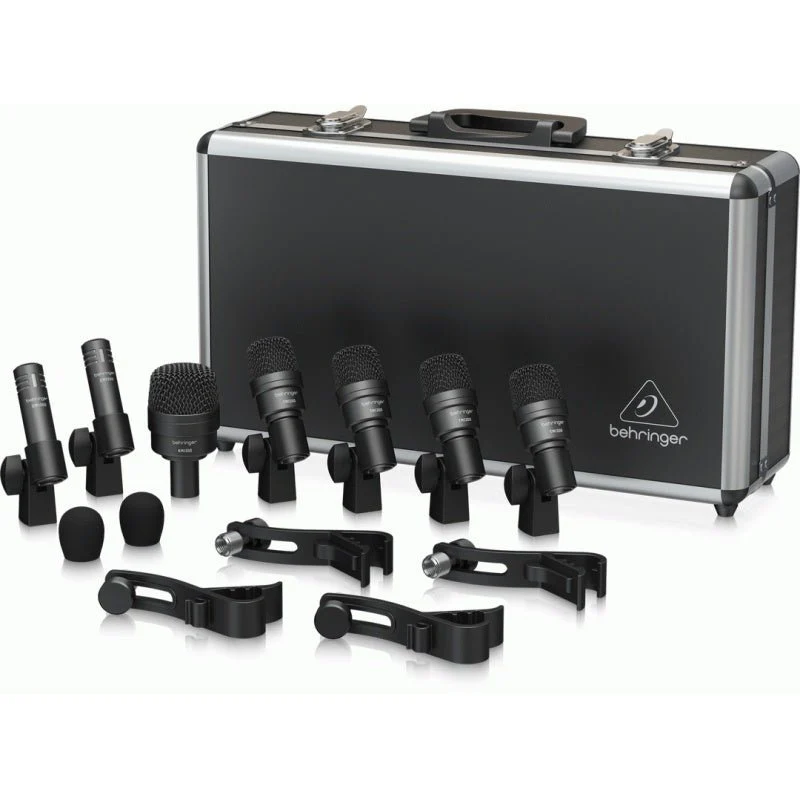 Behringer BC1200 7 Pc Drum Microphone Set in Case