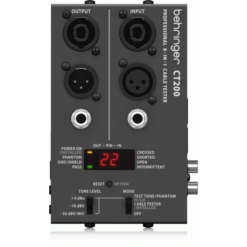 Behringer CT200 Microprocessor-Controlled 8-in-1 Cable Tester