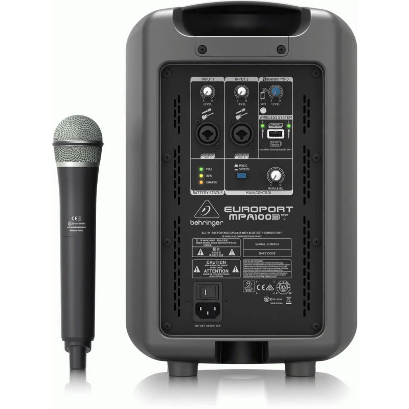 Behringer Europort Mpa100bt Portable Pa - Image 4