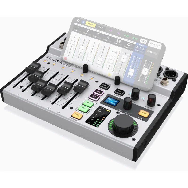 Behringer FLOW-8 8Ch Digital Mixer w/ FX, Bluetooth & USB Audio Interface - Image 3