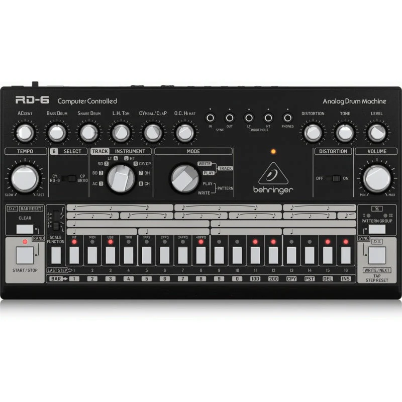 Behringer RD6 Bk Analog Drum Machine