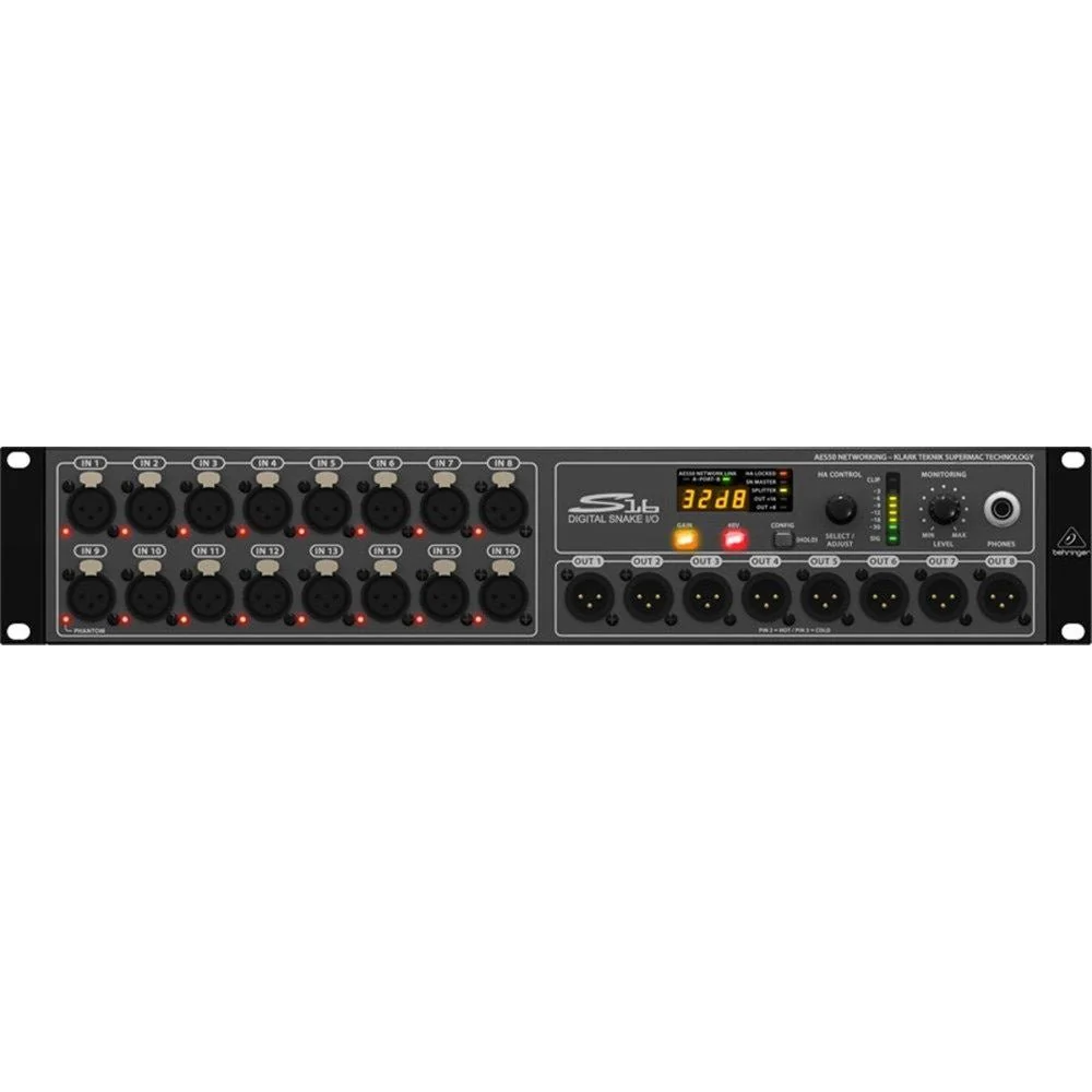 Behringer S16 Digital Snake Stage Box w/ 16 MIDAS Preamps - Image 2