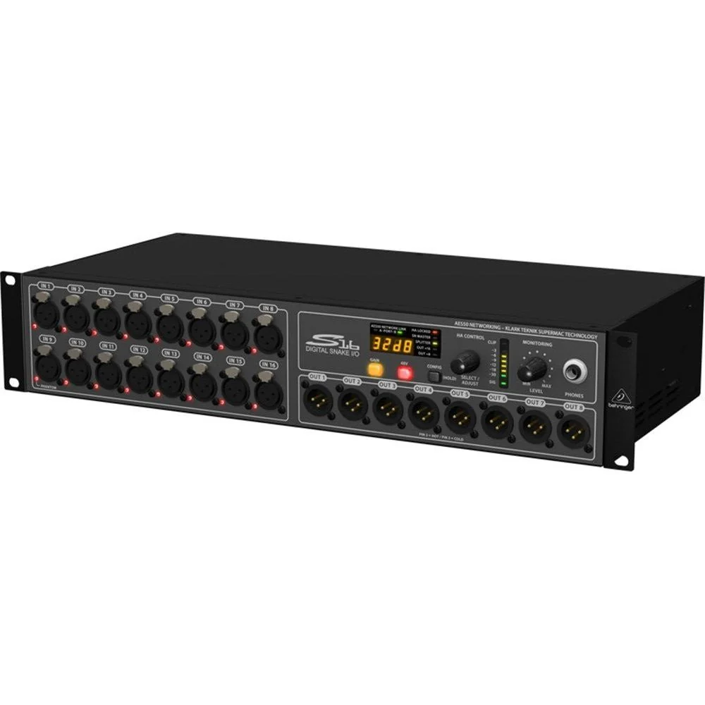 Behringer S16 Digital Snake Stage Box w/ 16 MIDAS Preamps - Image 3