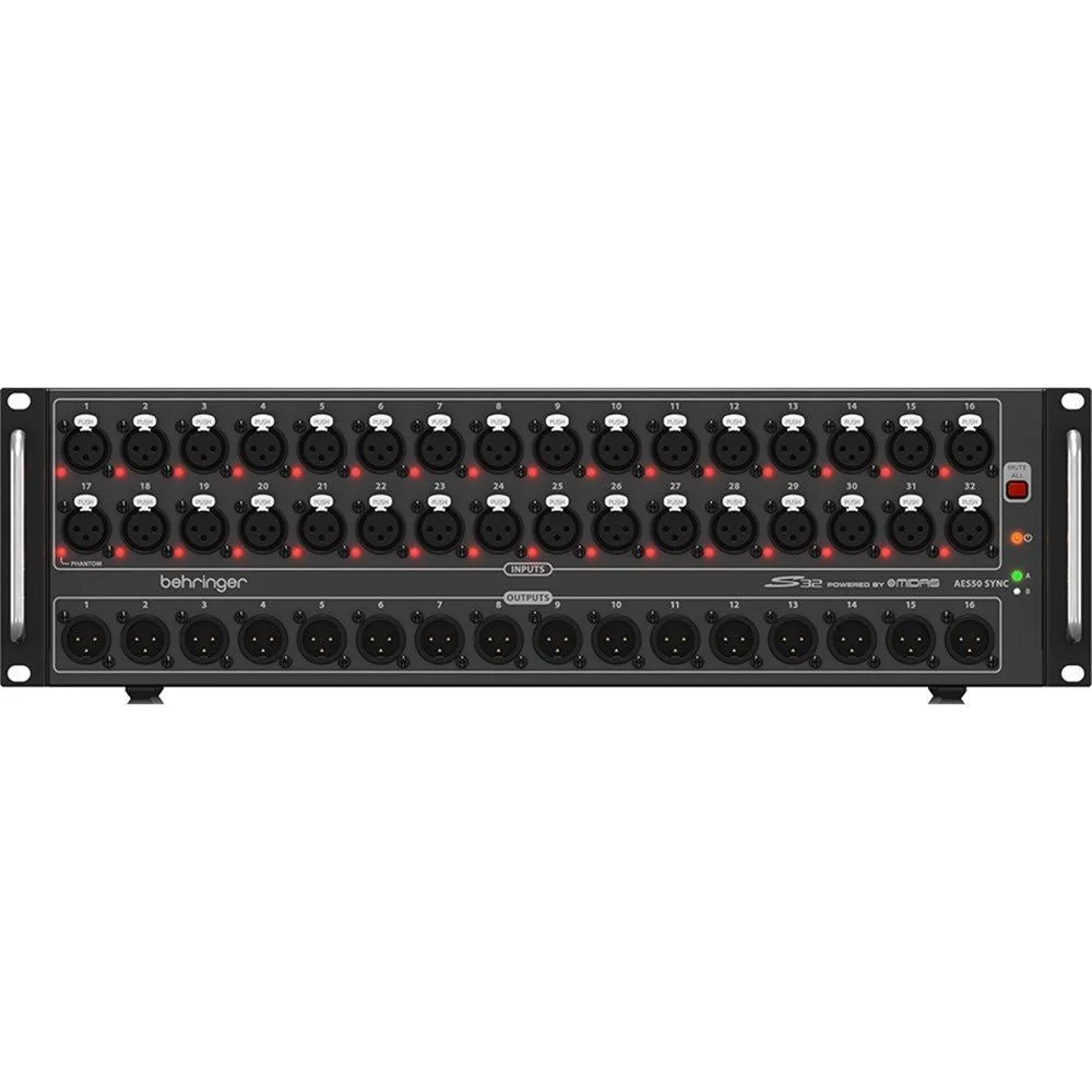Behringer S32 Digital Snake Stage Box w/ 32 MIDAS Preamps - Image 2