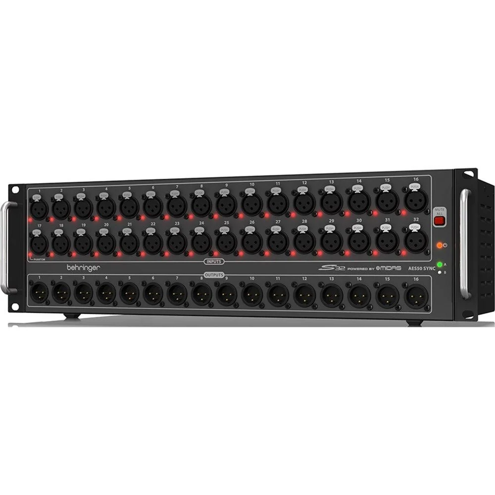 Behringer S32 Digital Snake Stage Box w/ 32 MIDAS Preamps - Image 3