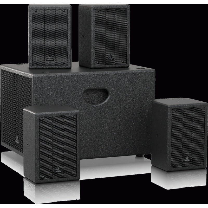 Behringer SAT1004 Installation Speaker Bundle w/ 4" Passive PA Speakers & 8" Active PA Sub - Image 2